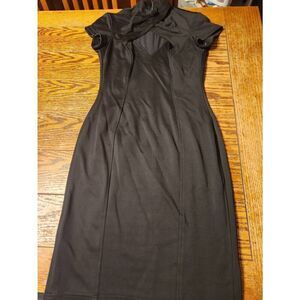 Tadashi Collection black keyhole dress sz Medium